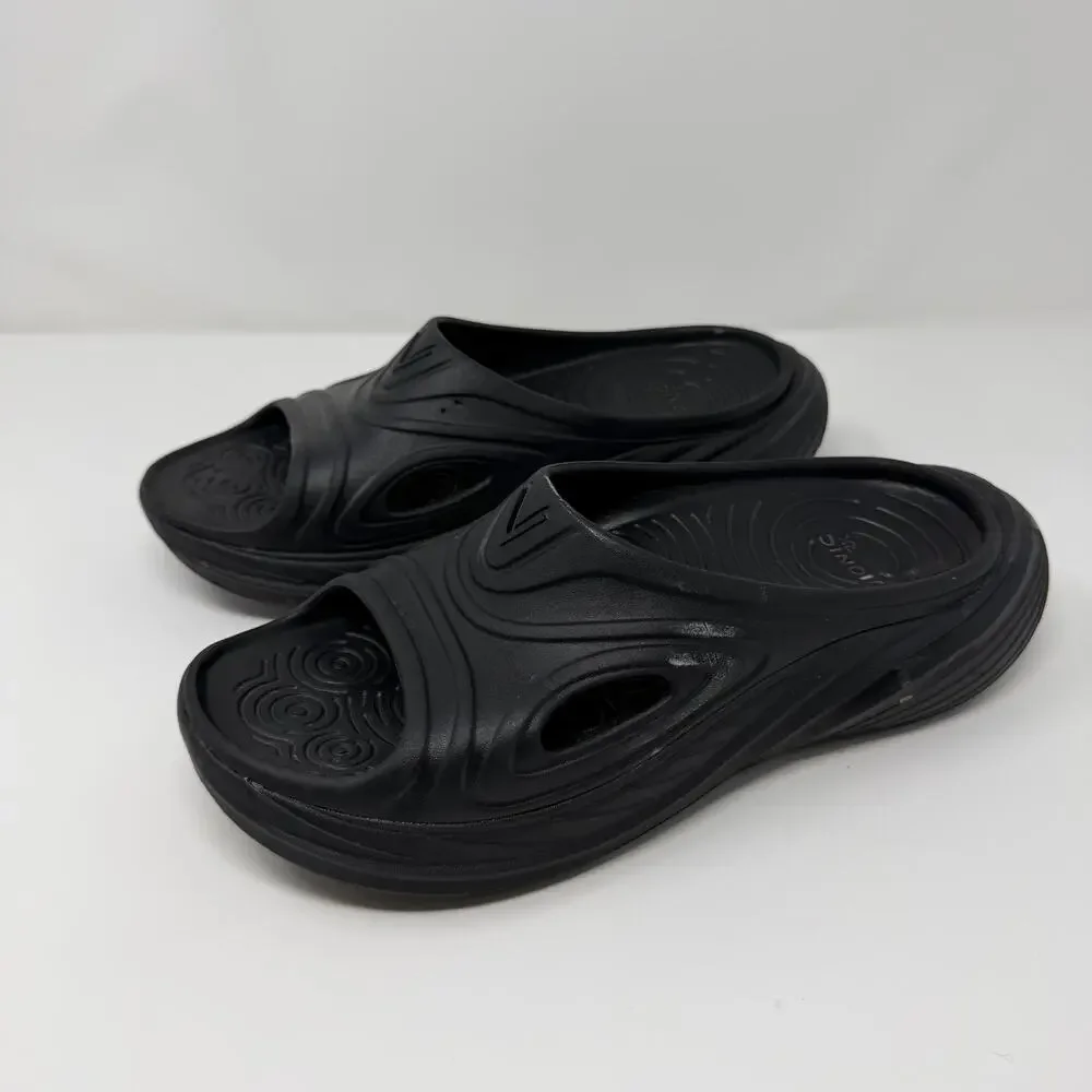 Vionic Black Recovery Slide Sandals Women’s 10 Wide / Men 8